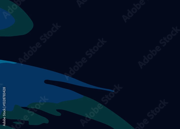 Fototapeta Blue Abstract Background with Smooth Gradient and Soft Textures for Modern Design. Deep Blue Abstract Background with Fluid Motion and Artistic Swirls for Aesthetic Appeal. Minimalist Blue Abstract