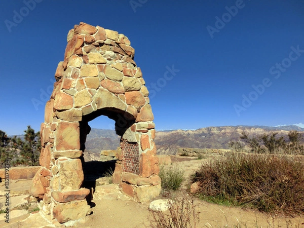 Obraz Knapps castle ruins in Santa Barbara, California