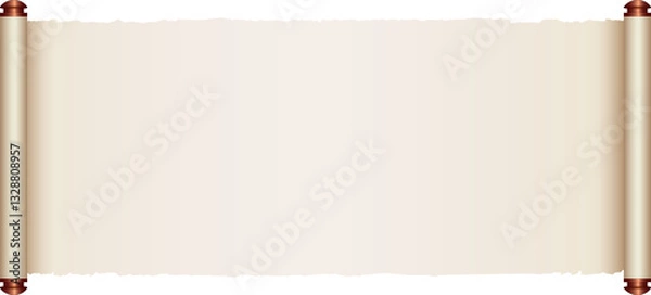 Obraz Chinese Traditional Scroll ,Elegant Oriental Banner with Classic Patterns