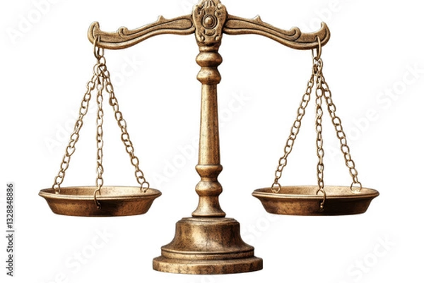 Obraz Balance scale representing justice in a legal setting
