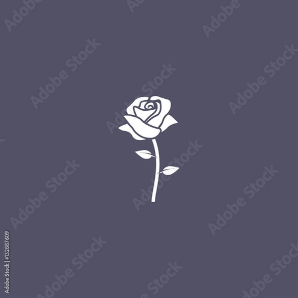 Obraz rose flower icon