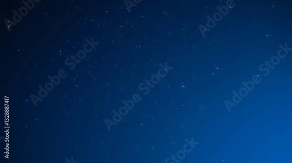 Fototapeta blue night sky milky way and star on dark background with noise and grain, Created with generative AI.