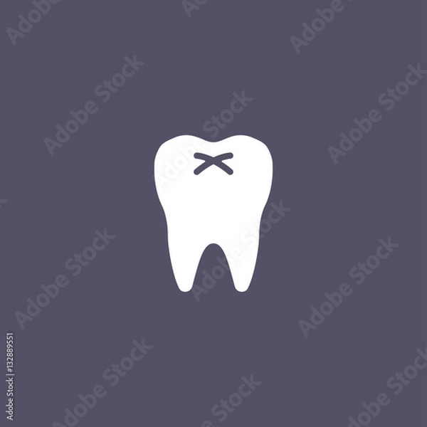 Fototapeta tooth icon