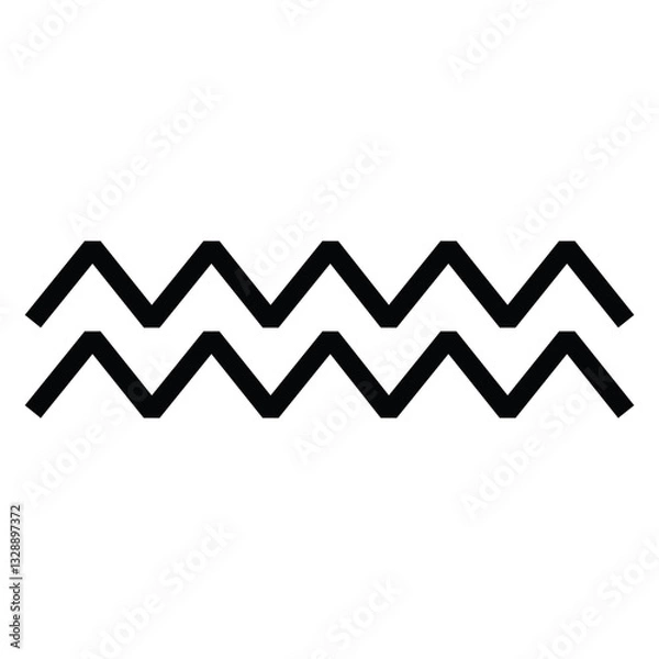 Obraz retro abstract line element transparent background