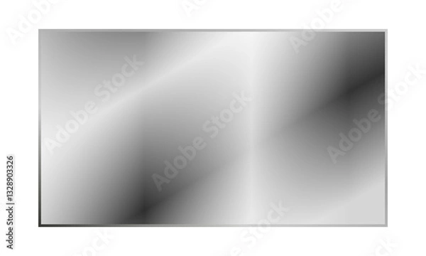 Obraz Clear, shiny acrylic sheet. Transparent plastic panel. Realistic glare and reflection on a see-through surface. Ideal for showcasing objects or designs. 16:9. PNG