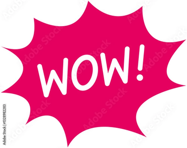 Obraz WOW Speech Bubble Icon 