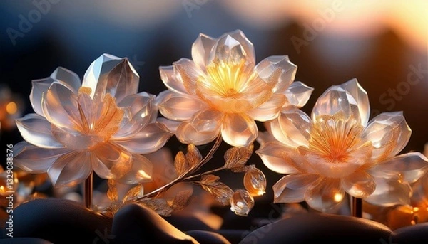 Fototapeta flower in the night
