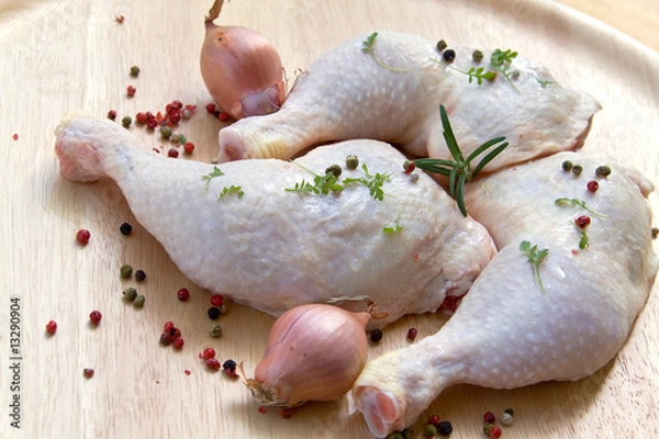 Obraz Hähnchen-Schenkel,- küchenfertig