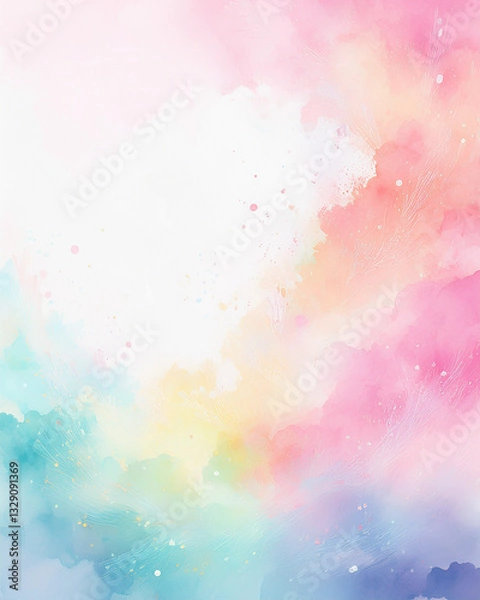 Obraz Abstract background with splattering water color, part 34