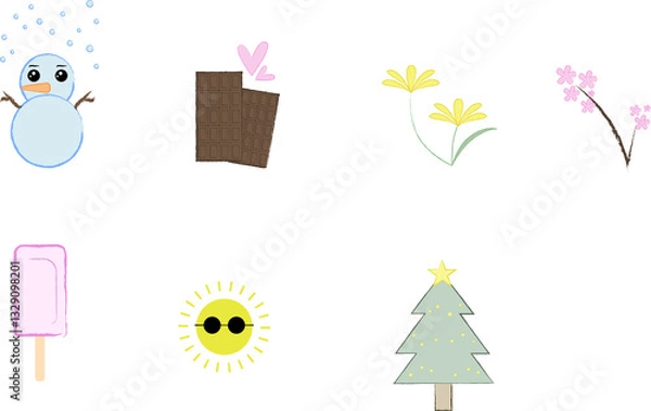 Obraz 계절아이콘