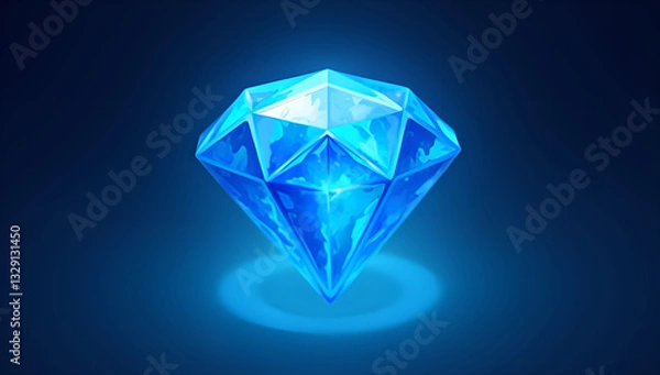 Fototapeta Fantasy Gem: A Spellbinding Blue