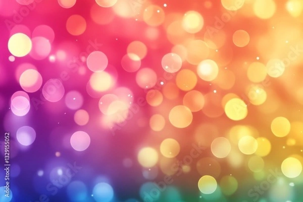 Fototapeta A vibrant rainbow gradient background. Featuring all colors of the rainbow, blending smoothly from red to violet. Showcasing joy and diversity. Ideal for celebration or pride visuals