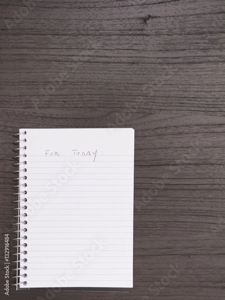 Fototapeta Desktop, Spiral Notebook, List
