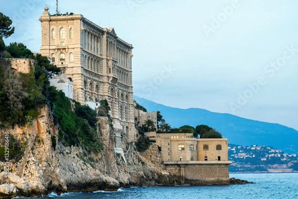 Obraz Oceanographic Museum view  in Monaco