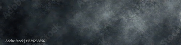 Fototapeta Dark gray watercolor, heavy texture, distressed, texture, handmade