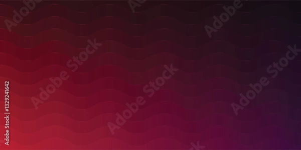 Obraz Modern wave curve abstract presentation background. Luxury paper cut background. Abstract decoration, Dark red background