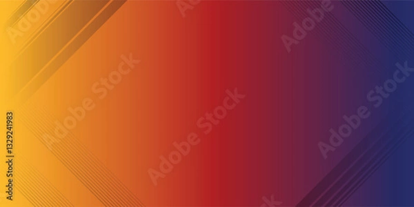 Obraz Vector abstract background texture design, bright poster, banner yellow background, pink and blue stripes and shapes