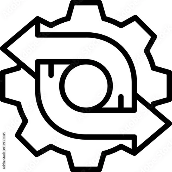 Fototapeta utilization line icon
