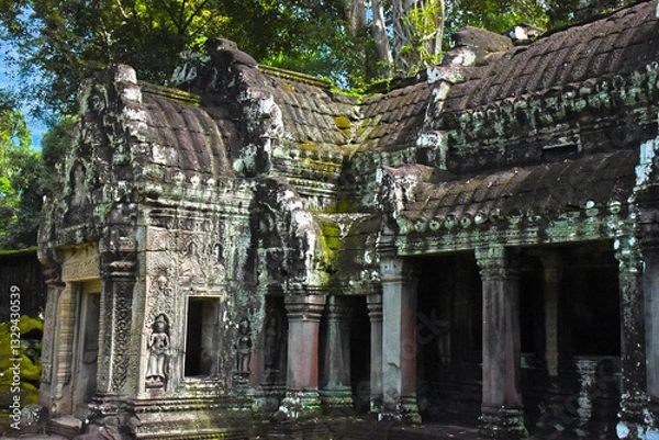 Obraz The Tombraider temple (Ta prohm) in Cambodia