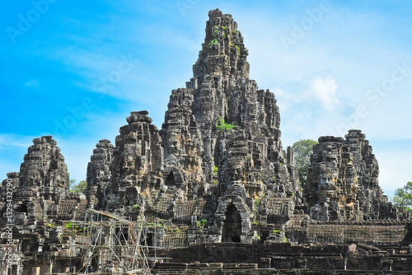 Obraz Various views of the Ancient temples in Siem Reap