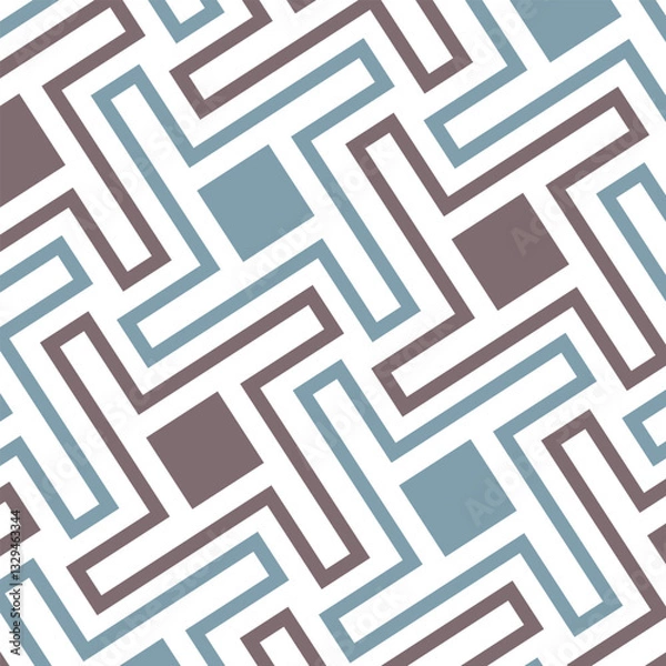 Fototapeta Seamless abstract geometric pattern. Vector Illustration. Reflectarray antenna background.