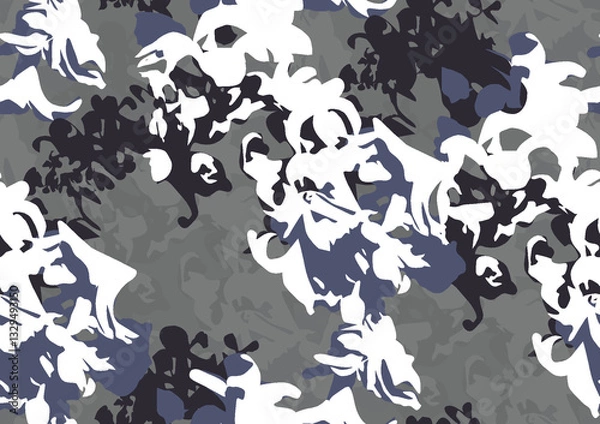 Fototapeta  All over Flower Design Seamless Pattern With Some Texture Digital Print Textile