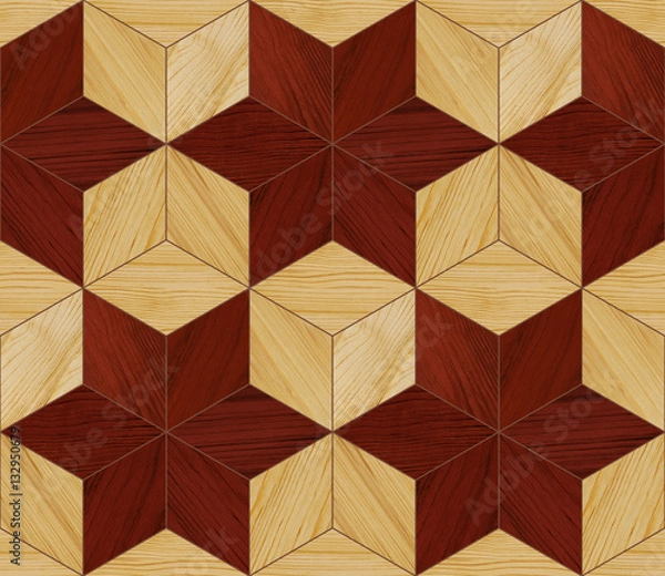 Obraz Seamless parquet texture. Can be used for 3D rendering.