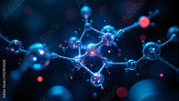 Fototapeta Exploring the Intricacies of Molecular Structures