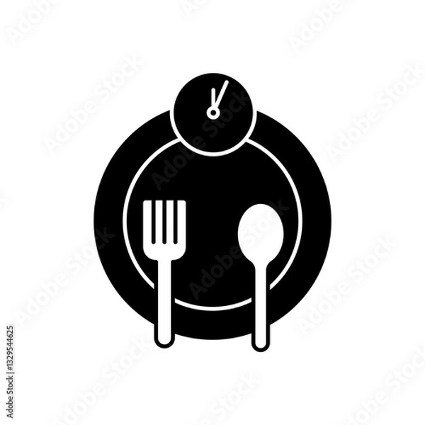 Fototapeta lunch icons  symbol vector elements for infographic web