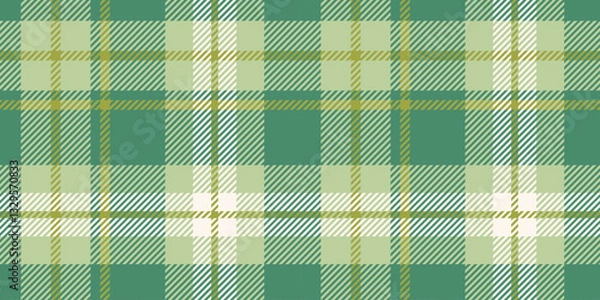 Fototapeta A seamless tartan plaid pattern in green and light beige hues with a classic and natural design. Ideal for textile design, fashion, decor, and creative backgrounds with a fresh and timeless appeal.