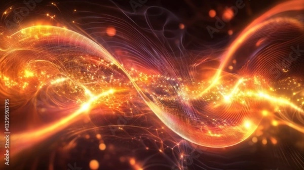 Obraz Close-up of Quantum Vacuum Fluctuations.