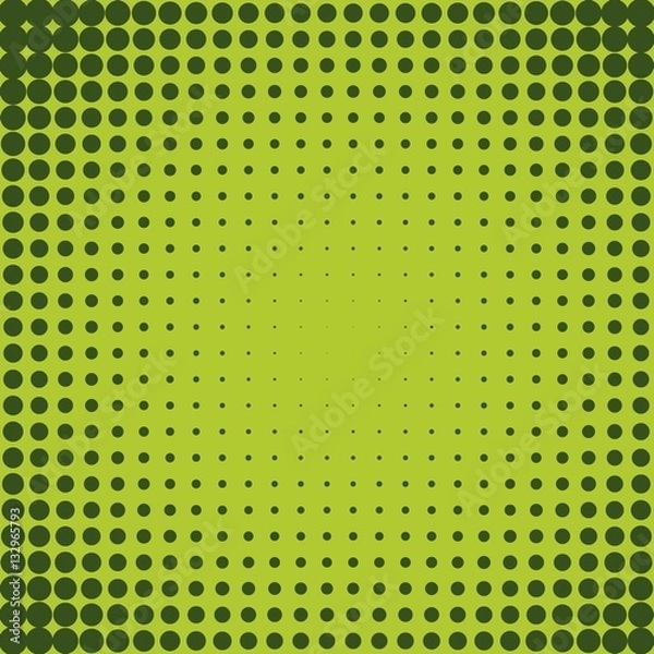 Fototapeta Abstract creative concept vector comic pop art style blank, layout template with clouds beams and isolated dots pattern on background. For sale banner, empty bubble, illustration halftone book design