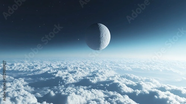 Obraz Moon Clouds Midnight Sky Landscape Scene