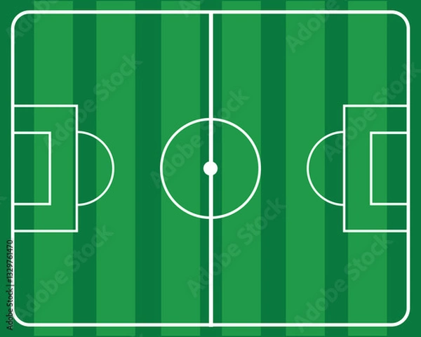 Obraz soccer field vector football playground 