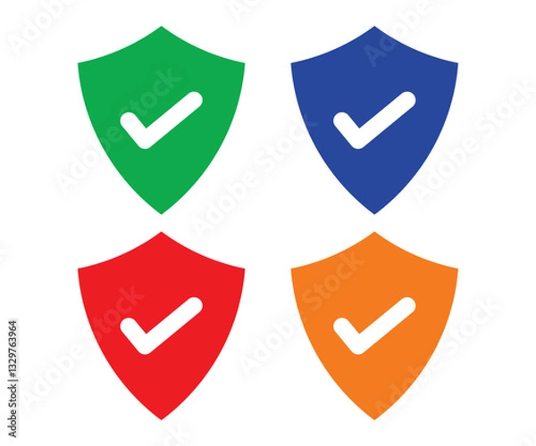 Obraz protection shield secure safety icon