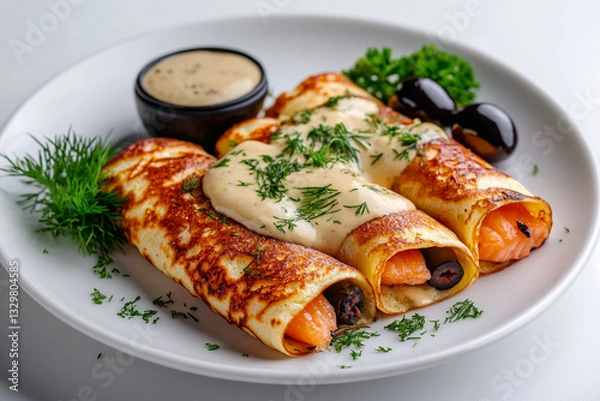 Fototapeta chicken breast with vegetables
