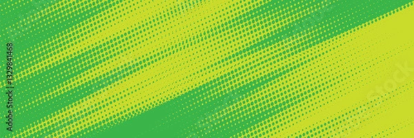 Obraz Dots halftone green and blue color pattern gradient grunge texture background. vector illustration eps 10