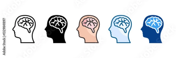 Obraz Rational Icon Set Multiple Style Collection