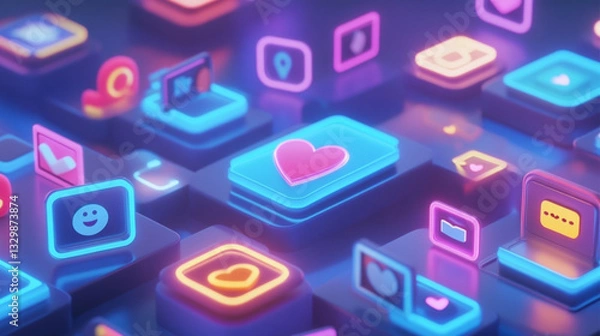 Obraz social network concept