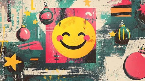 Obraz abstract grunge background with graffiti