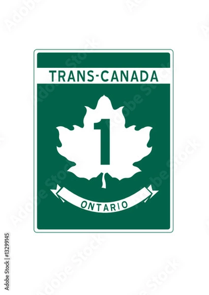 Obraz Route - Trans Canada