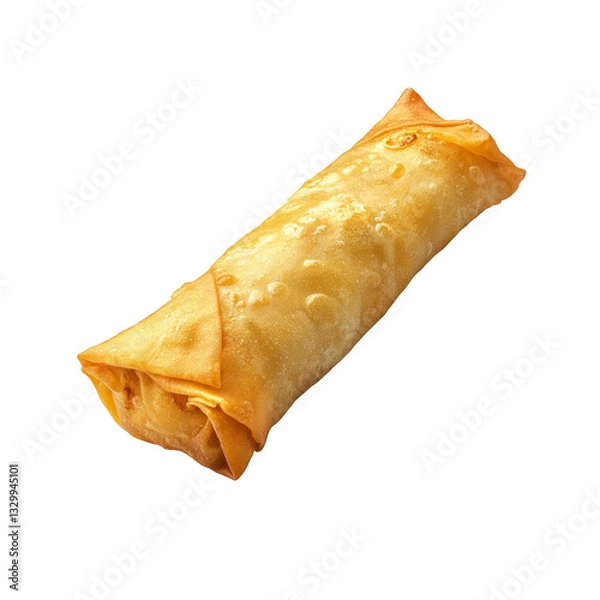 Fototapeta A fried spring roll isolated png.