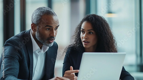 Fototapeta Business Collaboration in Modern Office