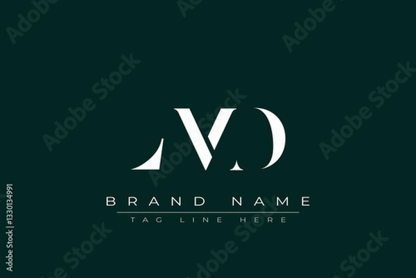 Fototapeta LMD abstract letter logo design. This logo is designed by three abstract letters.
