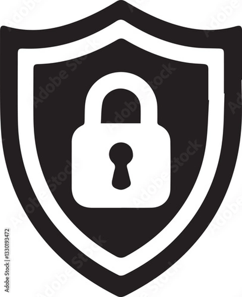 Fototapeta security sheild icon
