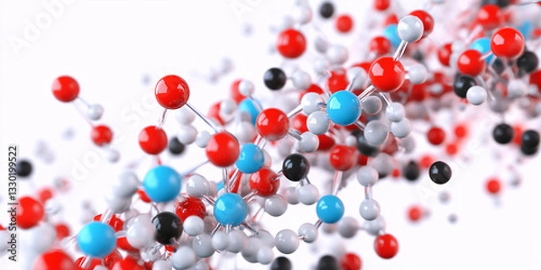 Obraz red and blue balloons background