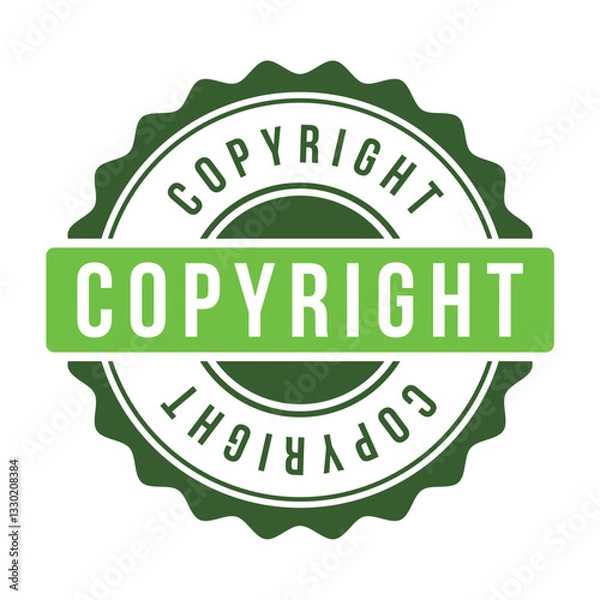 Obraz copyright rubber stamp design vector template