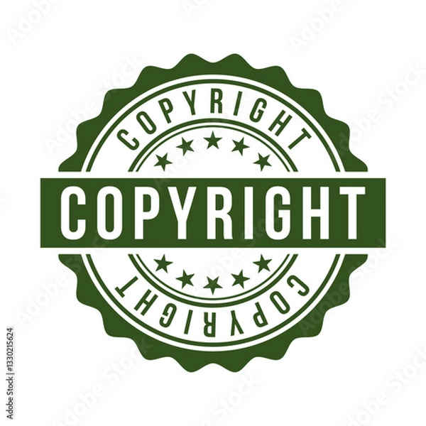 Obraz copyright rubber stamp design vector template