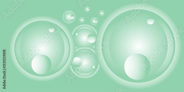 Obraz abstract background with bubbles