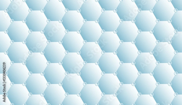 Fototapeta Hexagonal seamless pattern light  blue
